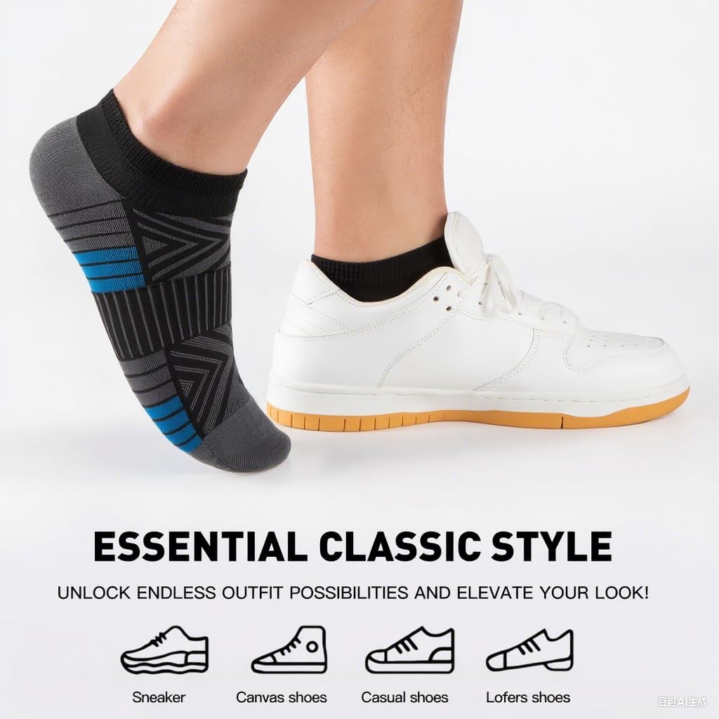 30 Pairs Mens No Show Socks -Lightweight Thin Low Cut Ankle Socks Size 8-12 Bulk Pack - Image 3