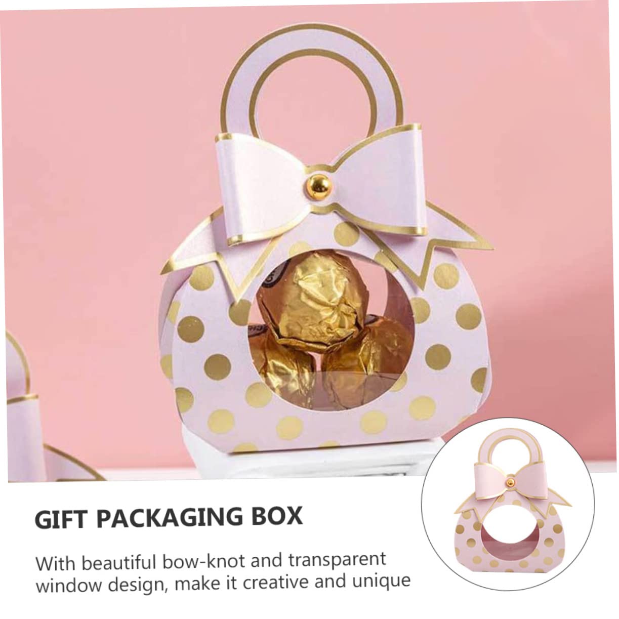 BUGUUYO Hochzeit Geschenkbox mit Süßigkeiten Transparente Würfelboxen für Taufe Geburt Party