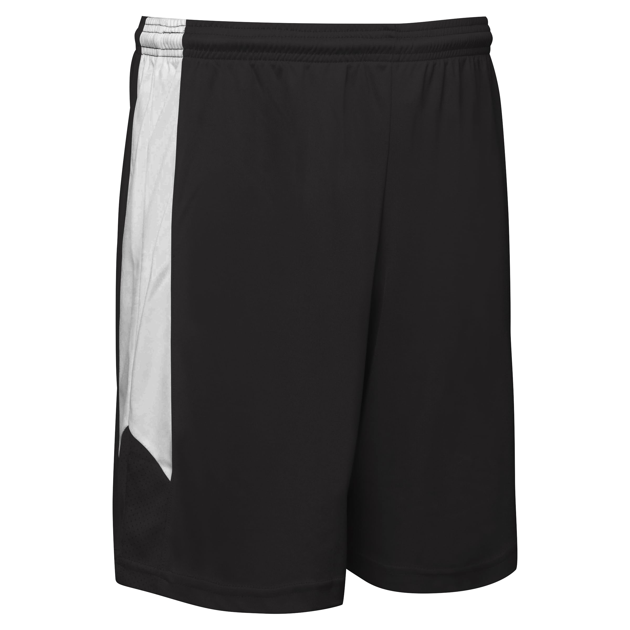 CHAMPRO Women's Standard Dagger Basketball Shorts, Black, White