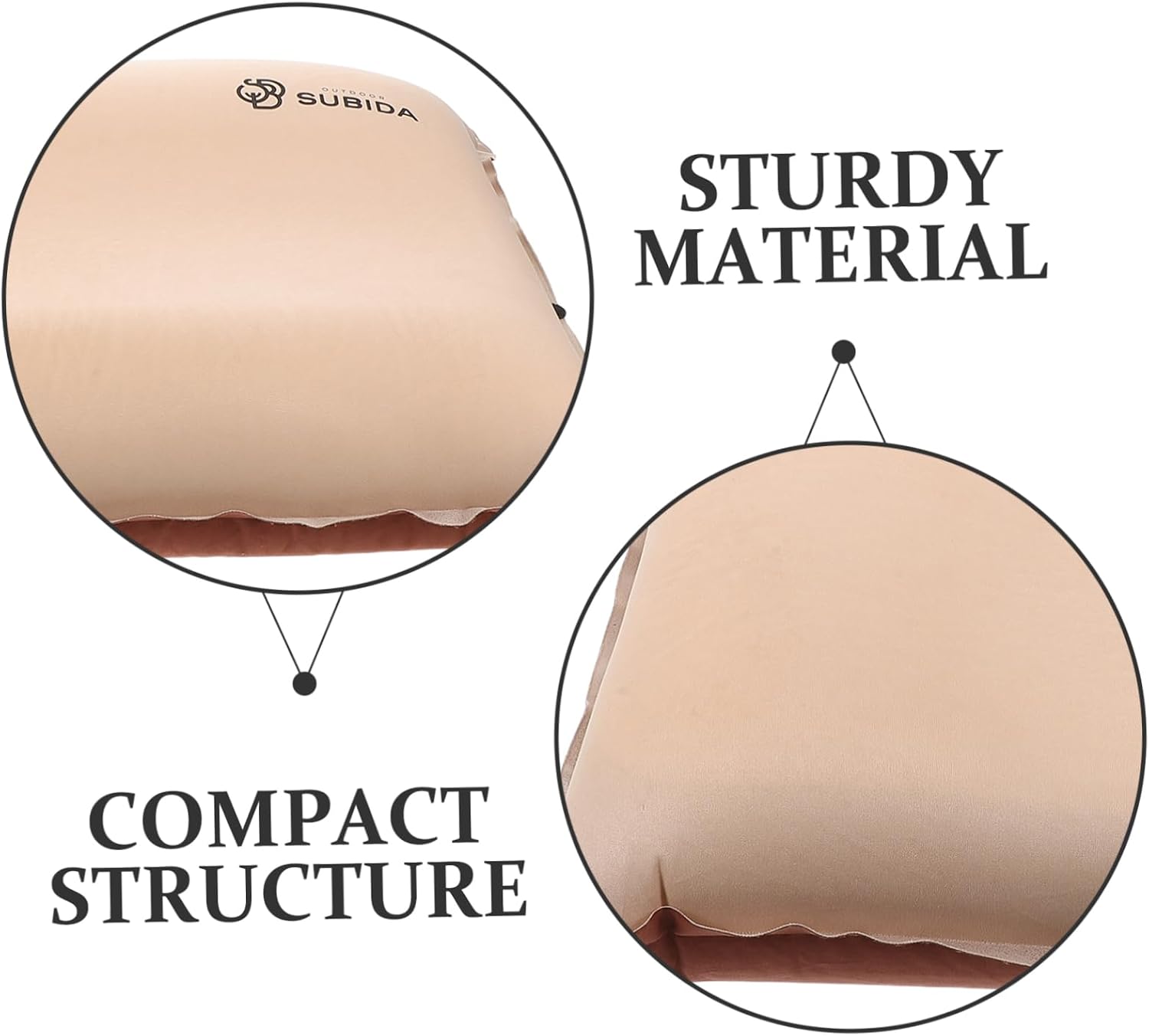 Kisangel Outdoor Inflatable Pillow Camping Pad Self-Inflation Pillow for Comfortable Sleep and Travel