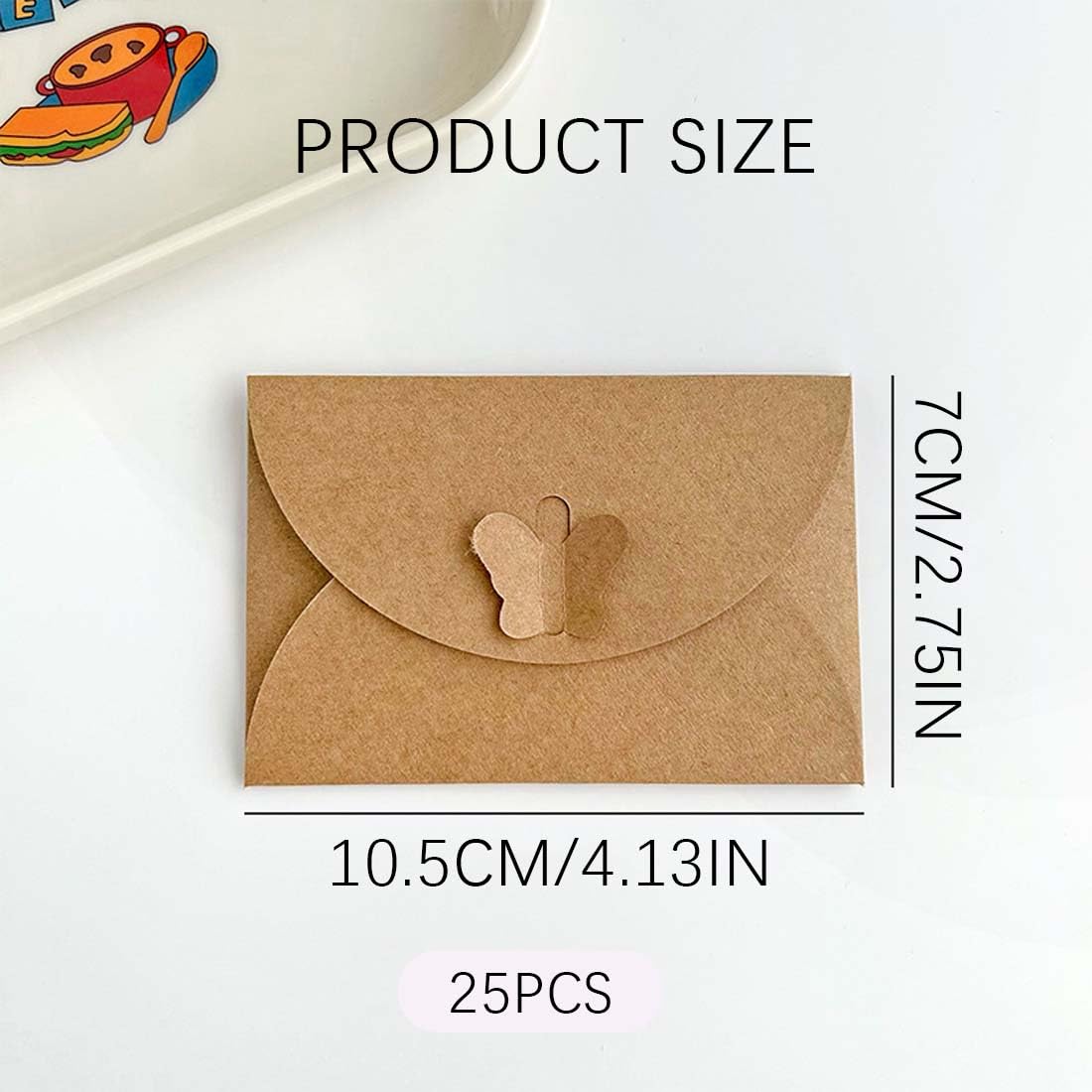 Enveloppes Vintage Mini - Lot De 28, 7 Couleurs, 16x11 Cm - Pour Cartes, Invitations, Petits Objets