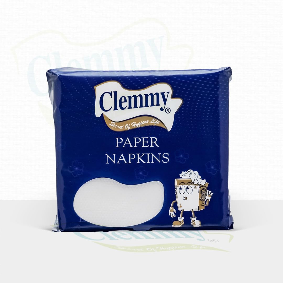Clemmy Tissue Paper Napkins Serviettes| Soft & Absorbent | Extra Soft |Paper Napkins,Table Top Serviettes, 100 Pulls, (Total 1200 Sheets). (PACK OF 12) (B0CLV7F9G7) Amazon Price History, Amazon Price Tracker