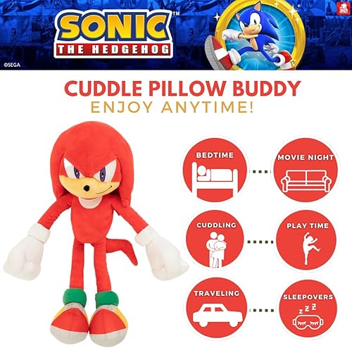 Miniatura 3 de Franco Almohada de peluche súper suave de anime, 1 unidad (paquete de 1), nudillos de Sonic The Hedgehog