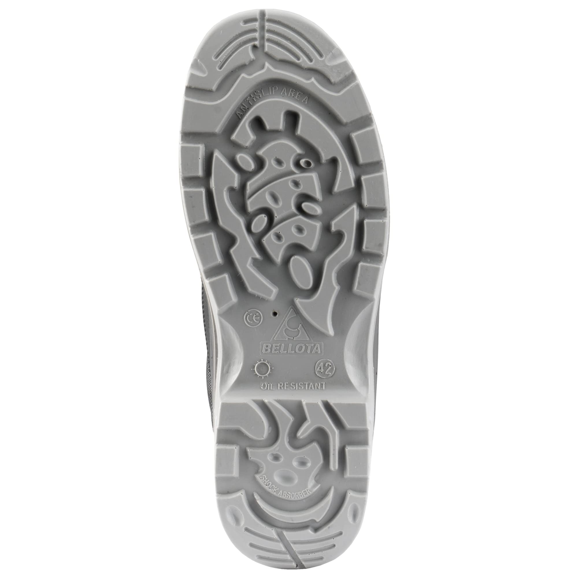 Bellota 72307NJS342 - Bota de Seguridad Comp+ Negra S3 de Hombre y Mujer (Talla 42) de Piel Hidrofugada Lisa, Acolchada y con Zonas Reforzadas Antiabrasión