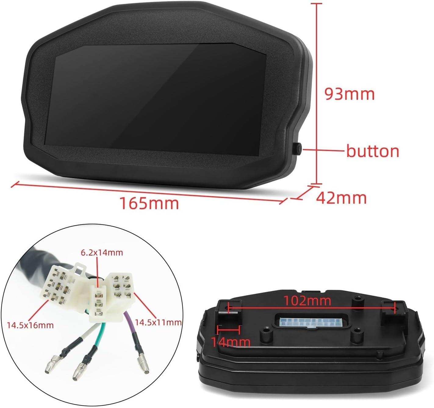 Odometer Speedometer For 2 4 Cylinders Universal Speedometer Motorcycle Digital Odometer Fuel Meter Display Dashboard Speedometer