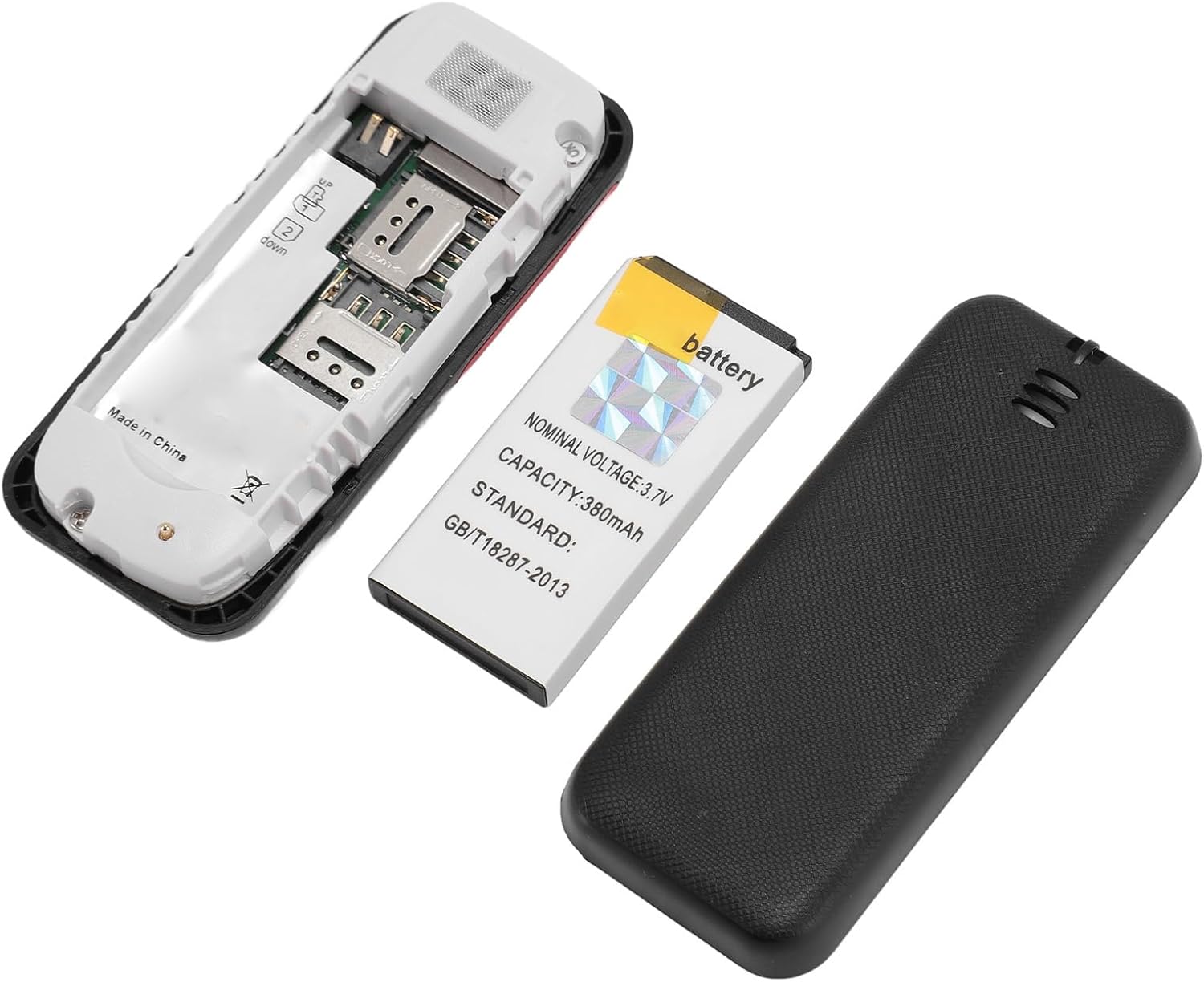 Mini Teléfono Móvil con Pantalla de 0,66 Pulgadas, Pequeño Teléfono en Espera con Tarjeta Dual 2G, Reproductor de Sonido Bluetooth 2 en 1, Teléfono Básico con Soporte SIM 2G 3G 7