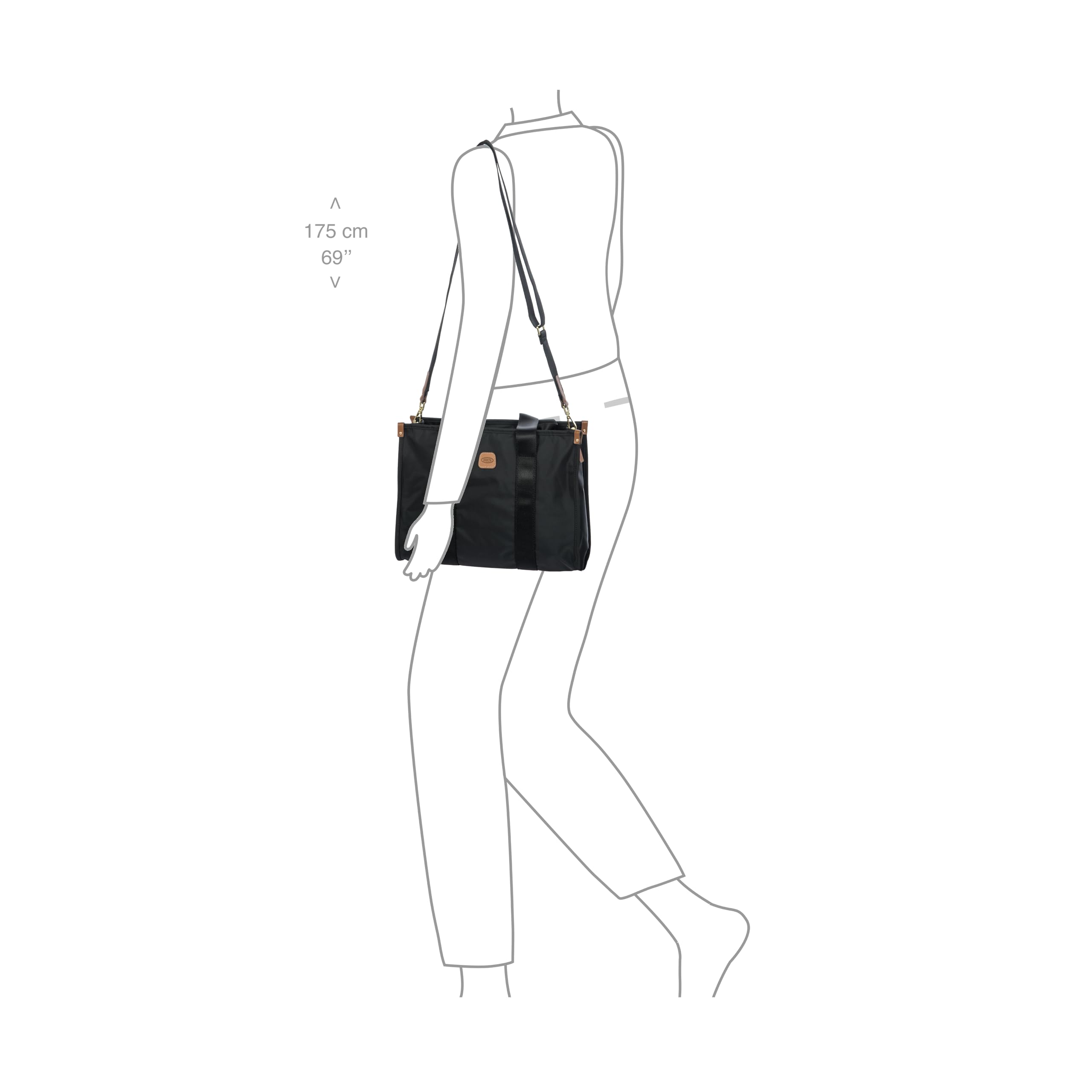 Bric's borsetta borsa a tracolla con scomparto per laptop X-Collection Opera Bag Black nero