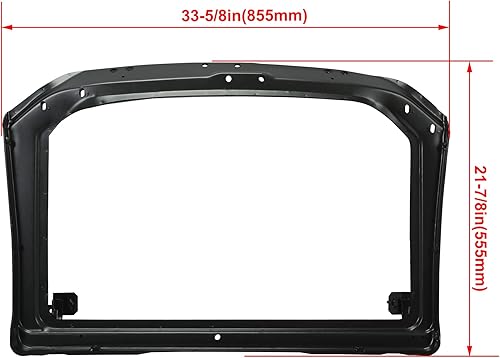 Miniatura 4 de Kojem Montaje de refrigeración de soporte de núcleo de radiador delantero compatible con Chevrolet Corvette C3 1973-principios de 1976