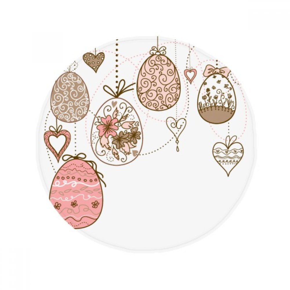 Cadeau Pâques religion rose tapis mignon 60x60cm décoration maison