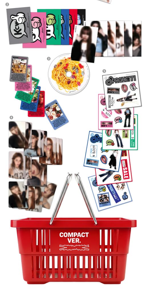 Amazon.com: LE-SSERAFIM Spaghetti [Compact ver.] 1st Single Album