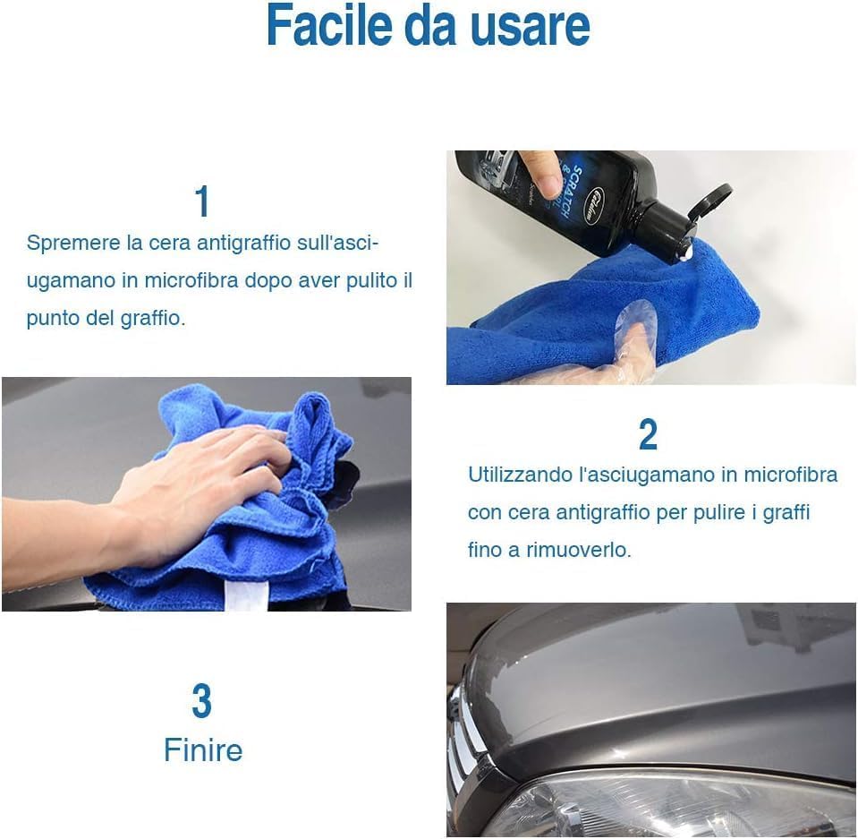 Pasta Abrasiva Per Auto - Polish Per Graffi Leggeri, Decontaminazione, Ripristina Vernice Auto - Foto 3