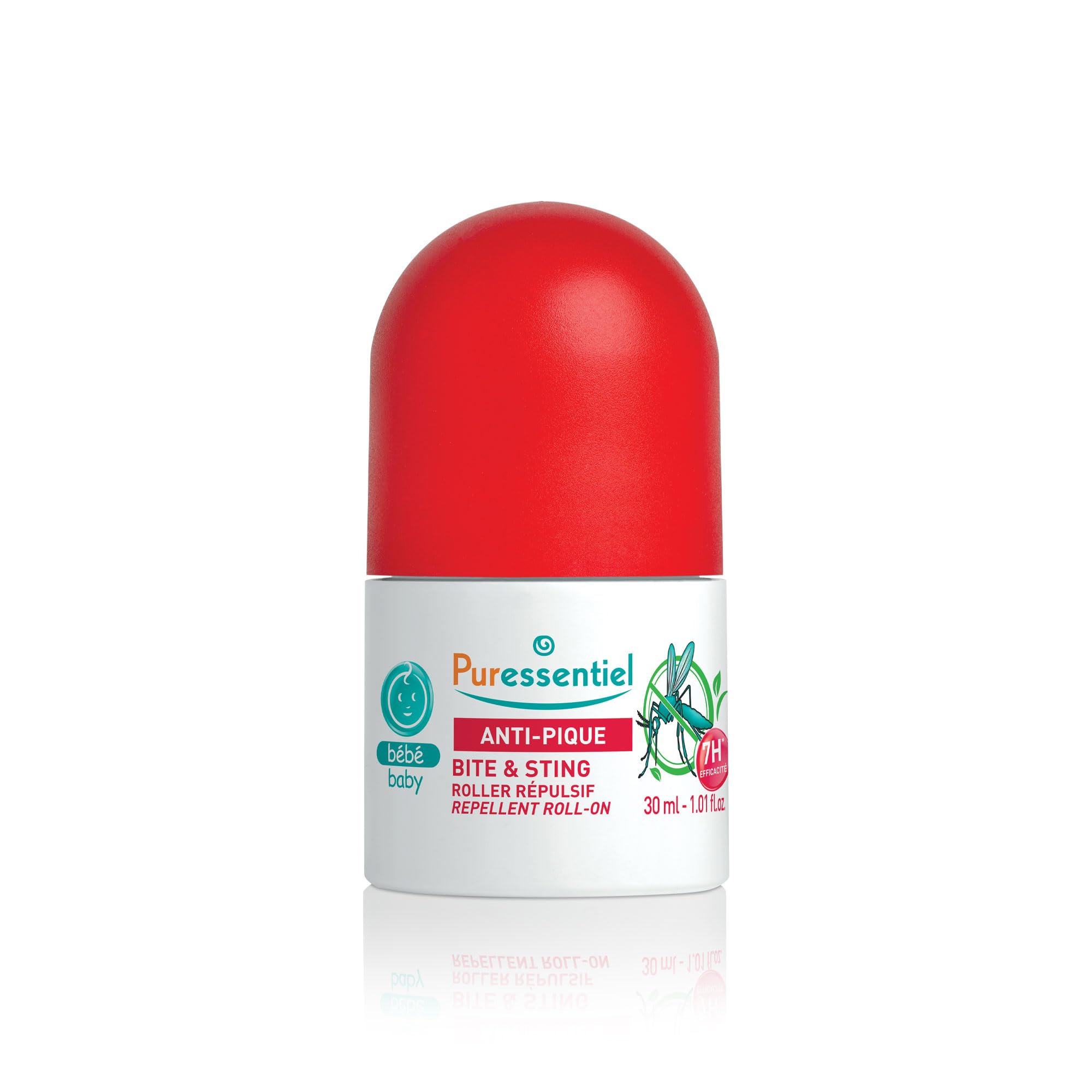 Puressentiel - Anti Pique - Roller Répulsif Bébé - Anti-​Moustiques- Protection efficace contre les moustiques - Actif 100 pourcent d'origine végétale - Dès 6 mois - 30 ml