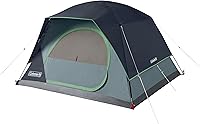 Coleman Skydome 2-Person Tent: 5-Min Setup, 20% More Headroom, Weatherproof Rainfly & Carry Bag for Camping
