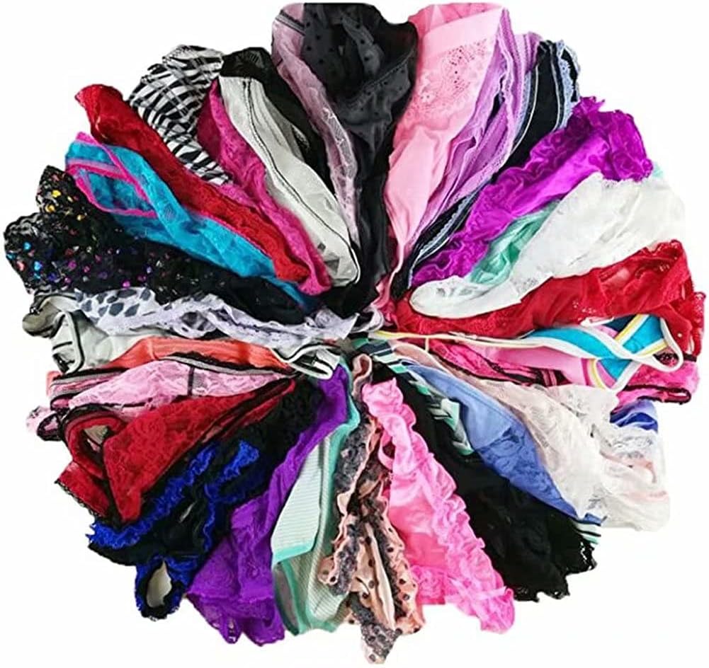 Thongs for Women Variety Pack 20 Pairs – Assorted Lace G-String T-Back Panties, Soft Breathable Underwear XS-3XL
