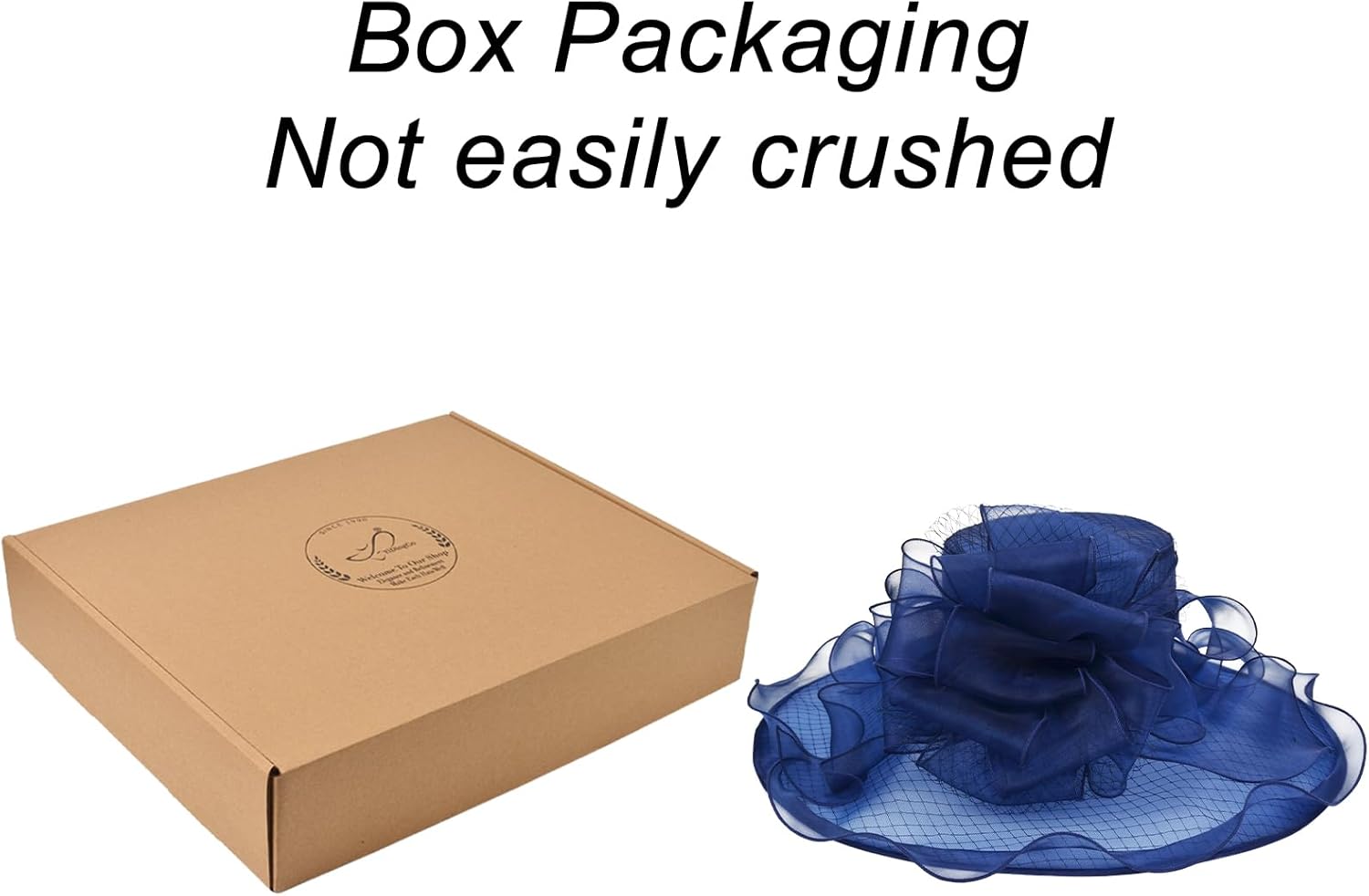 2025 Kentucky Derby Hat for Women Ladies, Organza Veil Feather Fascinator for Tea Party Church UV Protection Sun Hat - Image 2