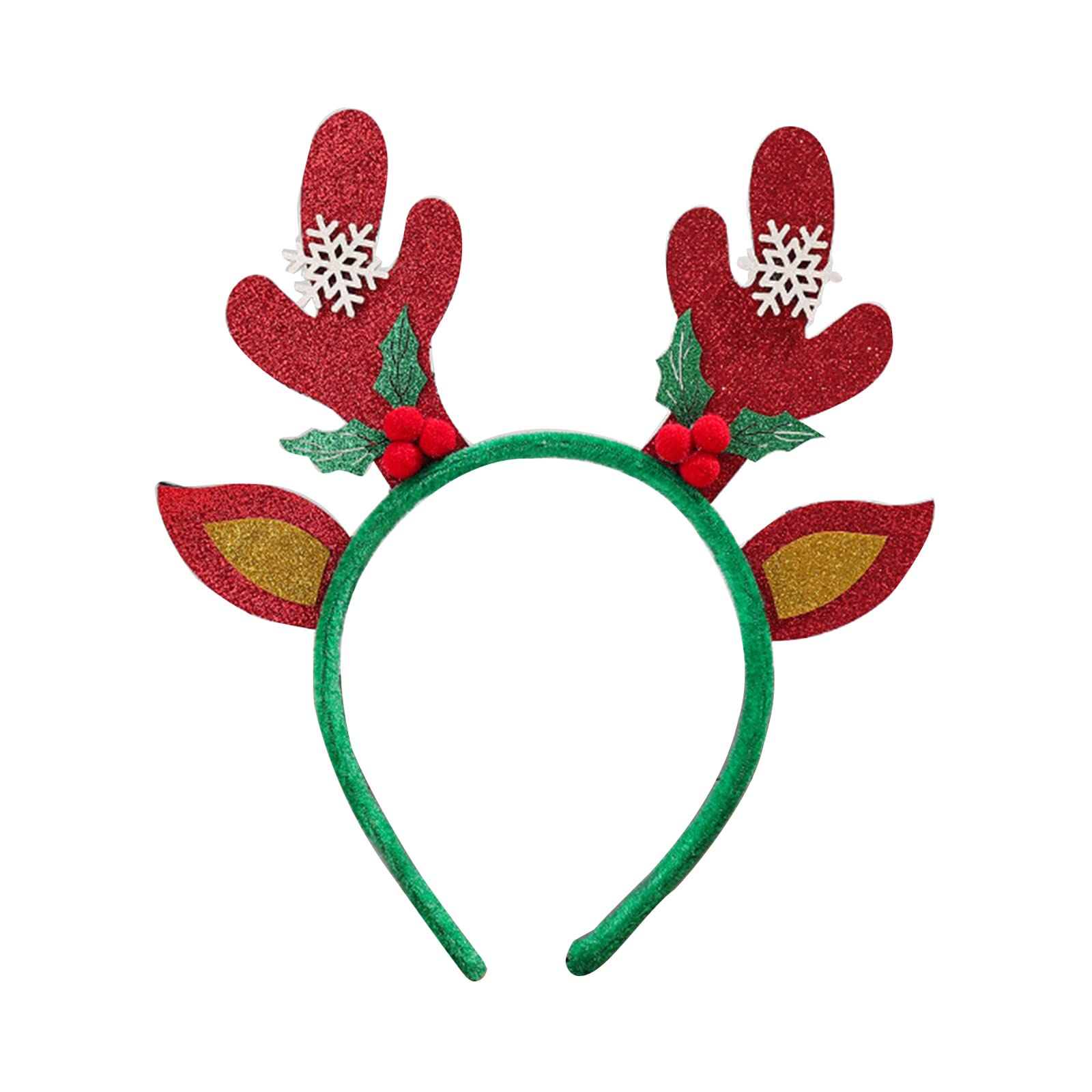 Buxuaaaa Christmas Reindeer Headband Antlers Head-Boppers Christmas Party Costume Antlers Glasses Frame for Party Favor Glasses Frame and Headbands for Kids