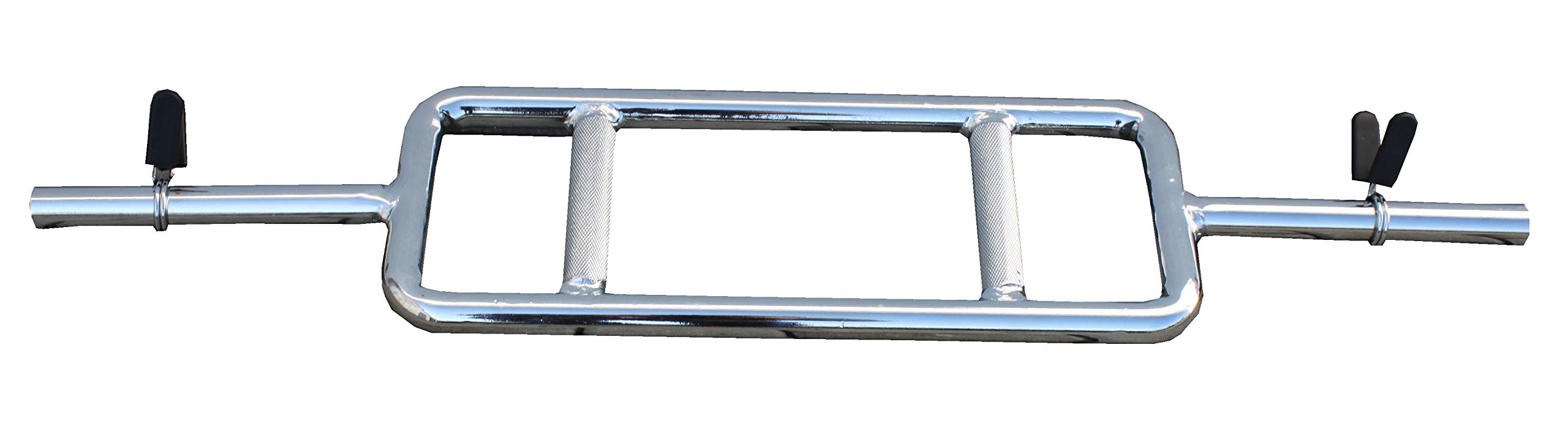 Lisaro - Barra para tríceps de 25 mm sin rosca de acero, incluye 2 Collar, tríceps, bíceps, barra de bíceps, barra de bíceps