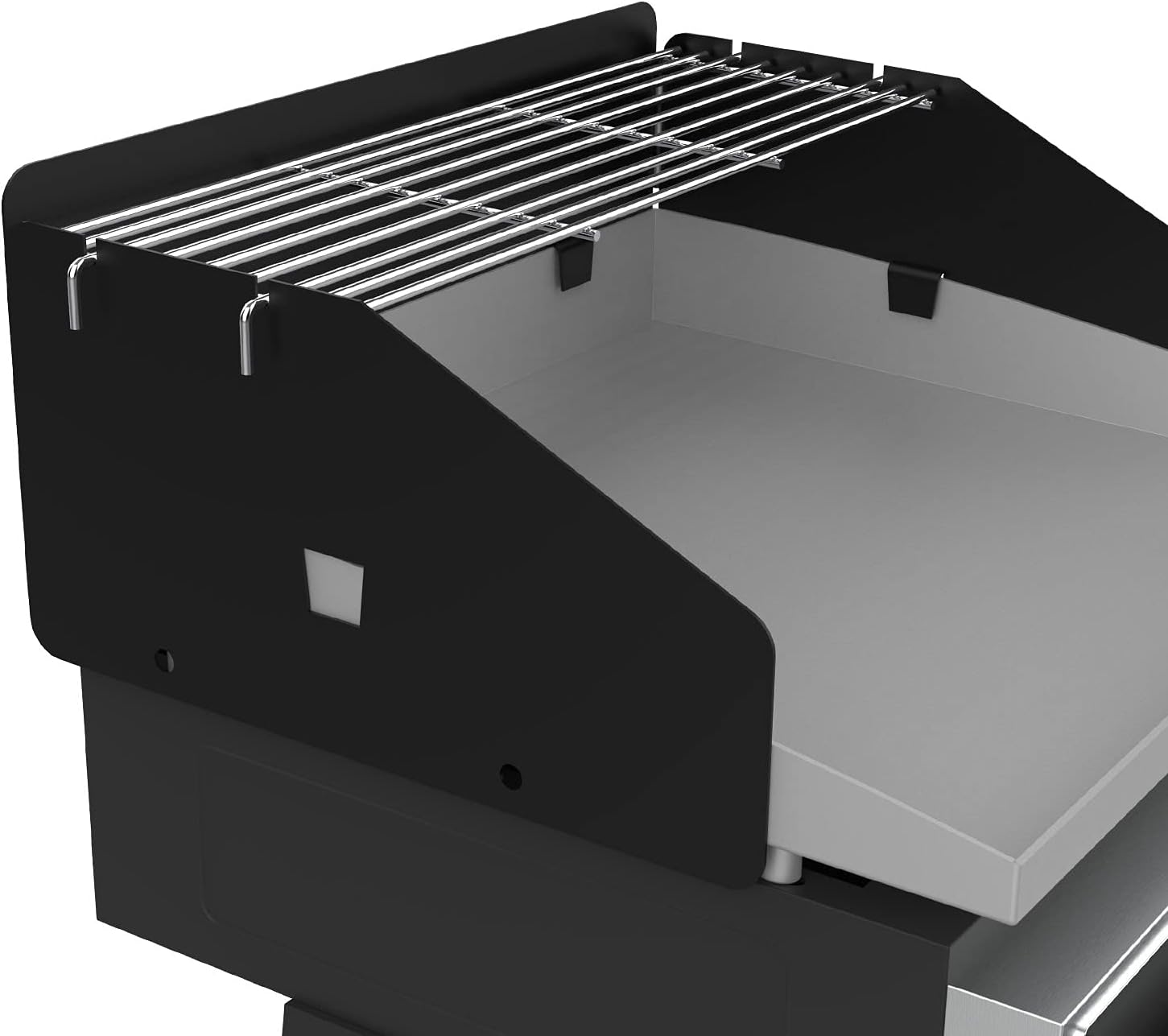 MixRBBQ Rejilla de viento y rejilla de calentamiento para Blackstone de 17 pulgadas parrilla de barbacoa al aire libre accesorios de parrilla de acero esmaltado rejilla de cocción de acero inoxidable