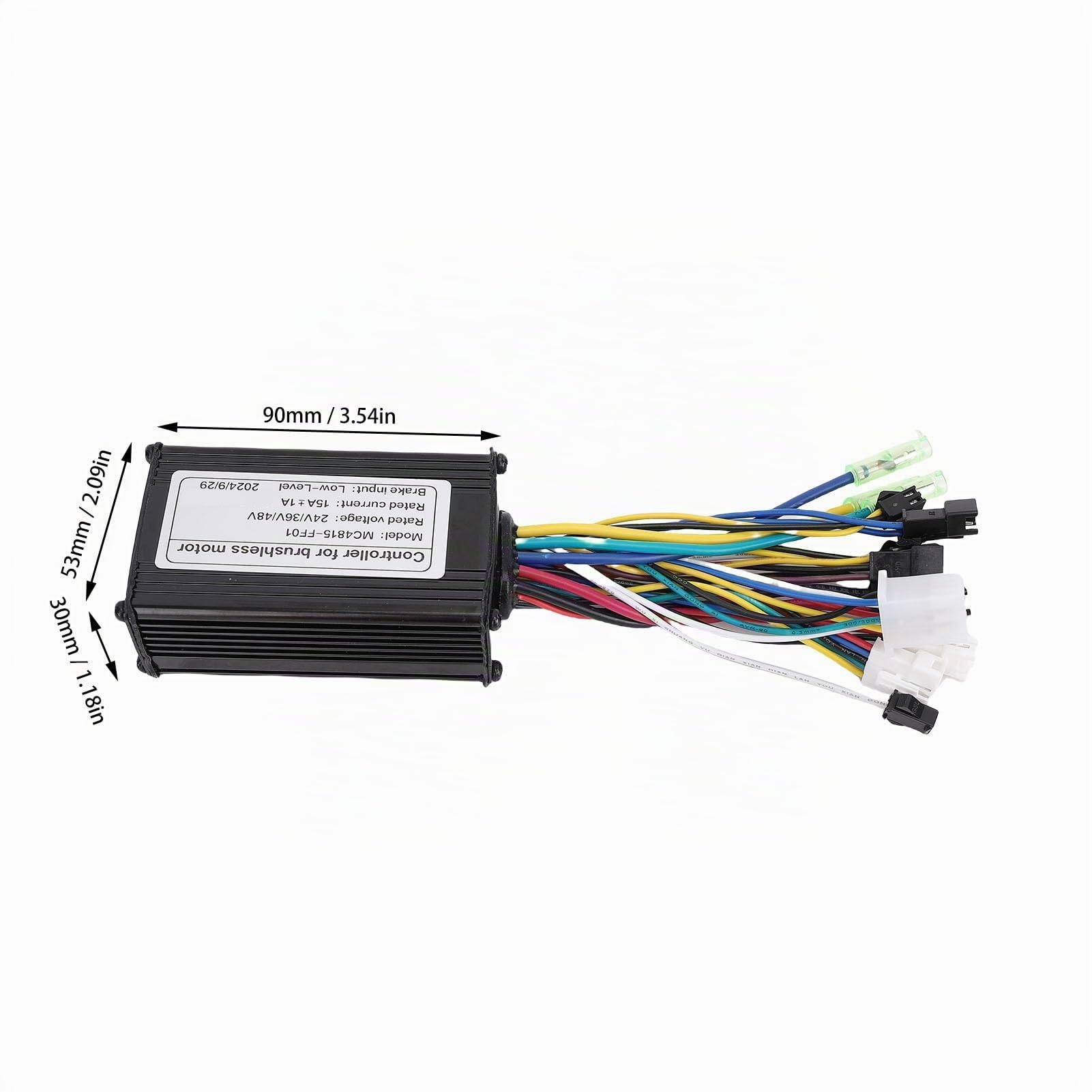 BuyWeek Kit de Contrôleur de Moteur sans Balais pour Vélo Électrique, 36V 48V 250W 350W 15A 3 Modes Contrôleur à Onde Sinusoïdale avec Panneau d'Affichage LCD S861 pour Trotinette Électrique