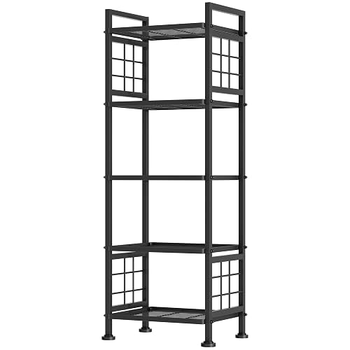 GIOTORENT 5-Wire Standing Book Shelf & Bookcase