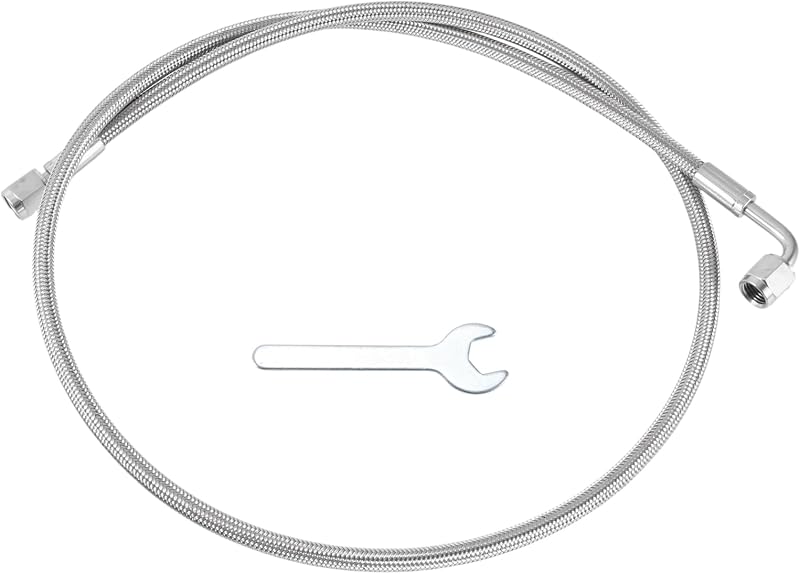 Linha de alimentação de óleo para turbo TUCKBOLD AN-4 com malha de aço inoxidável – 1 conjunto