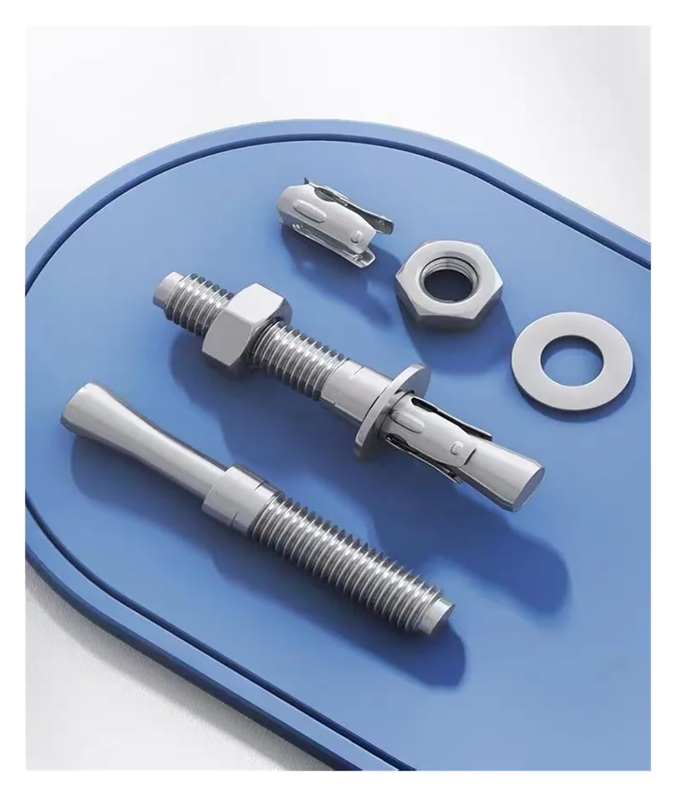pernos de anclaje, Tornillo de expansión acero inoxidable 304 for reparación automóviles, 1/2 pieza, M6-M16(M12(1Pcs),200mm)