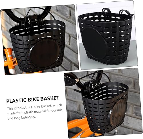 Miniatura 2 de Cesta de bicicleta de plástico para niños, manillar delantero para niños y niñas, cesta de bicicleta desmontable para almacenamiento, manualidades,