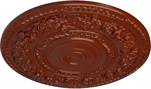 Vista 156 de Ekena Millwork CM33RO Medallón de techo de rosa, 33 7/8 pulgadas de diámetro exterior x 2 3/8 pulgadas P