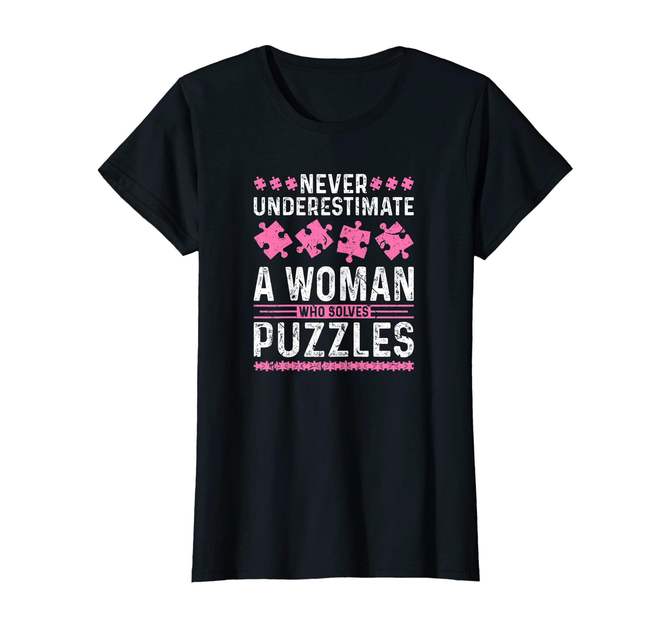 Jigsaw Puzzle GiftsWomens Jigsaw Puzzle Lover Woman Puzzle T-Shirt