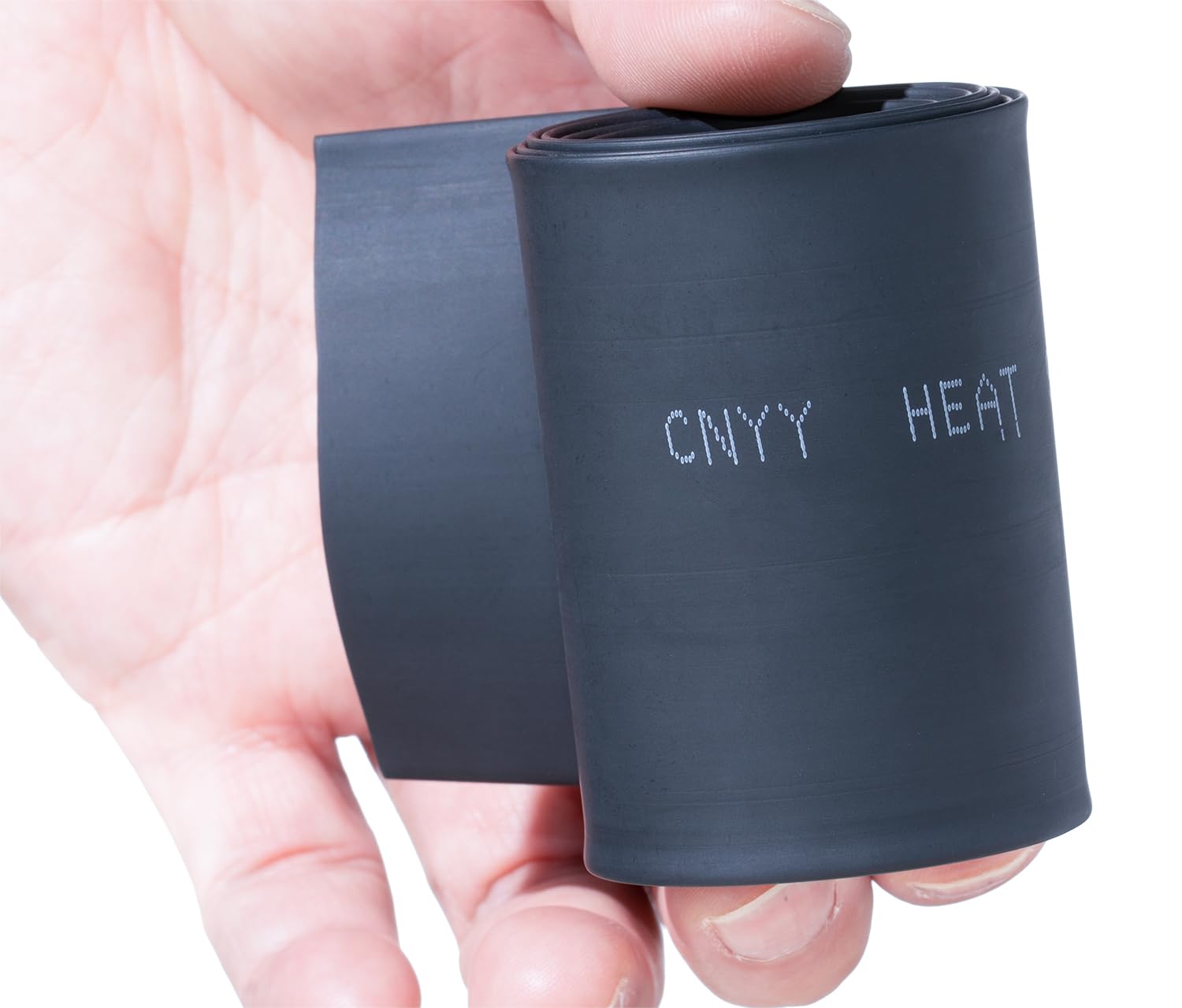YoiYee Black Heat Shrink Tubing - 40mm Diameter, 2:1 Shrink Ratio, 66mm Flat Width, 2m Length Cable Sleeve - Image 3