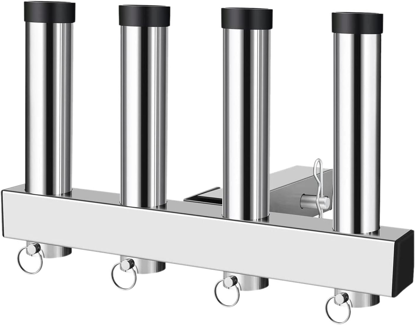 Generic ヒッチ釣り竿ホルダー 車両釣り竿キャリア 取り付け簡単 安定した誕生日プレゼント 夫への釣り竿ラック 車 Suv ト