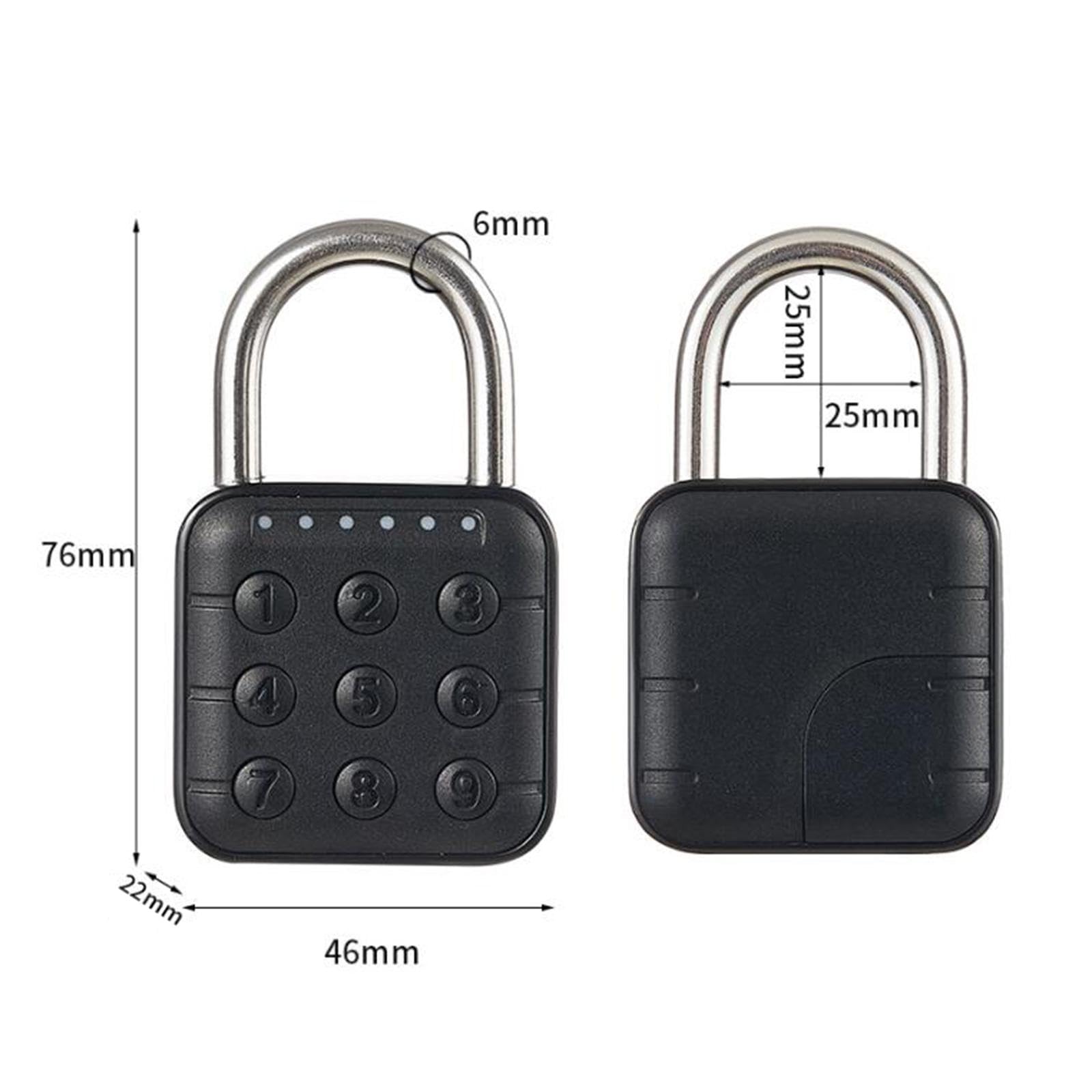 Lucchetto a Combinazione con Pulsante E di Accesso a 6 Cifre