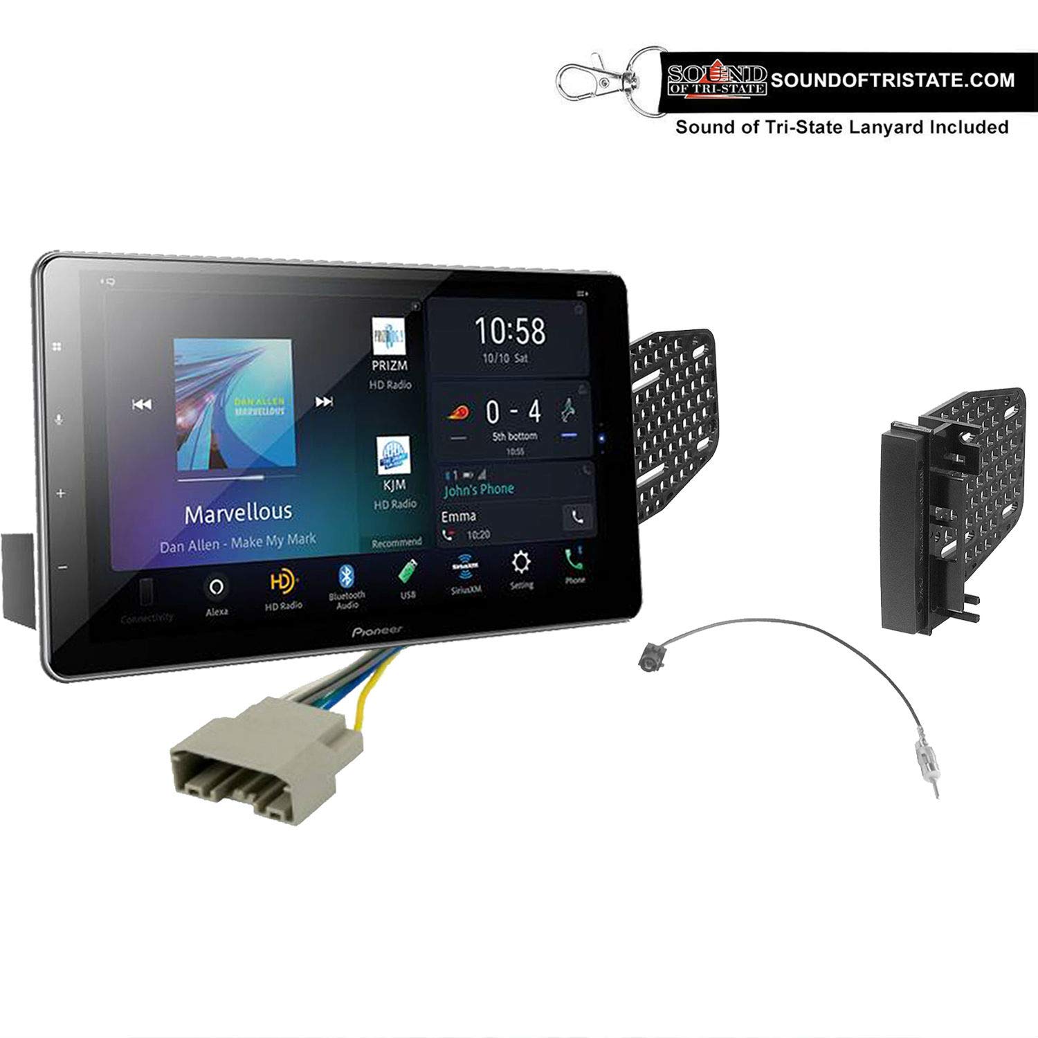 Pioneer DMH-WT7600NEX Digital Multimedia Receiver + Install Kit Compatible with 09-10 Ram 11-14 Chry