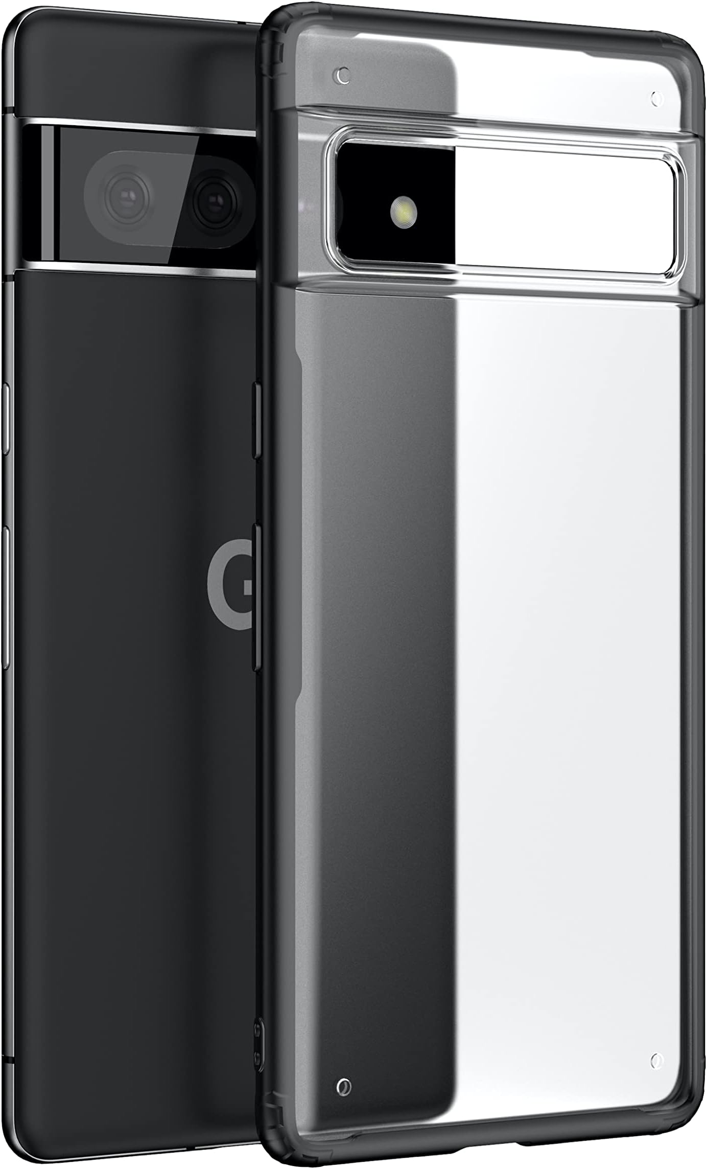 BOUNCEBACK Matte Shock Proof Case Cover for Google Pixel 7 Pro -(Black | Polycarbonate)