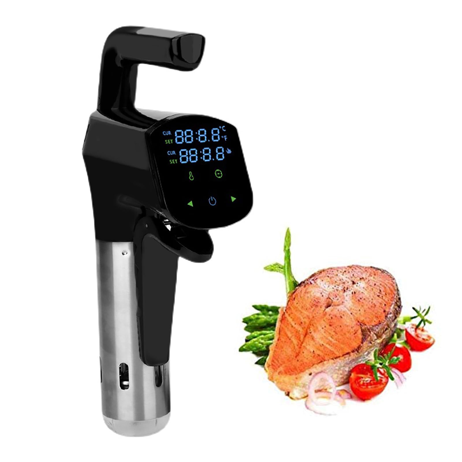 Olla de cocción Lenta a Baja Temperatura para el hogar, máquina de cocción al vacío a Baja Temperatura, Pantalla táctil LCD con Control de Temperatura ultraancho