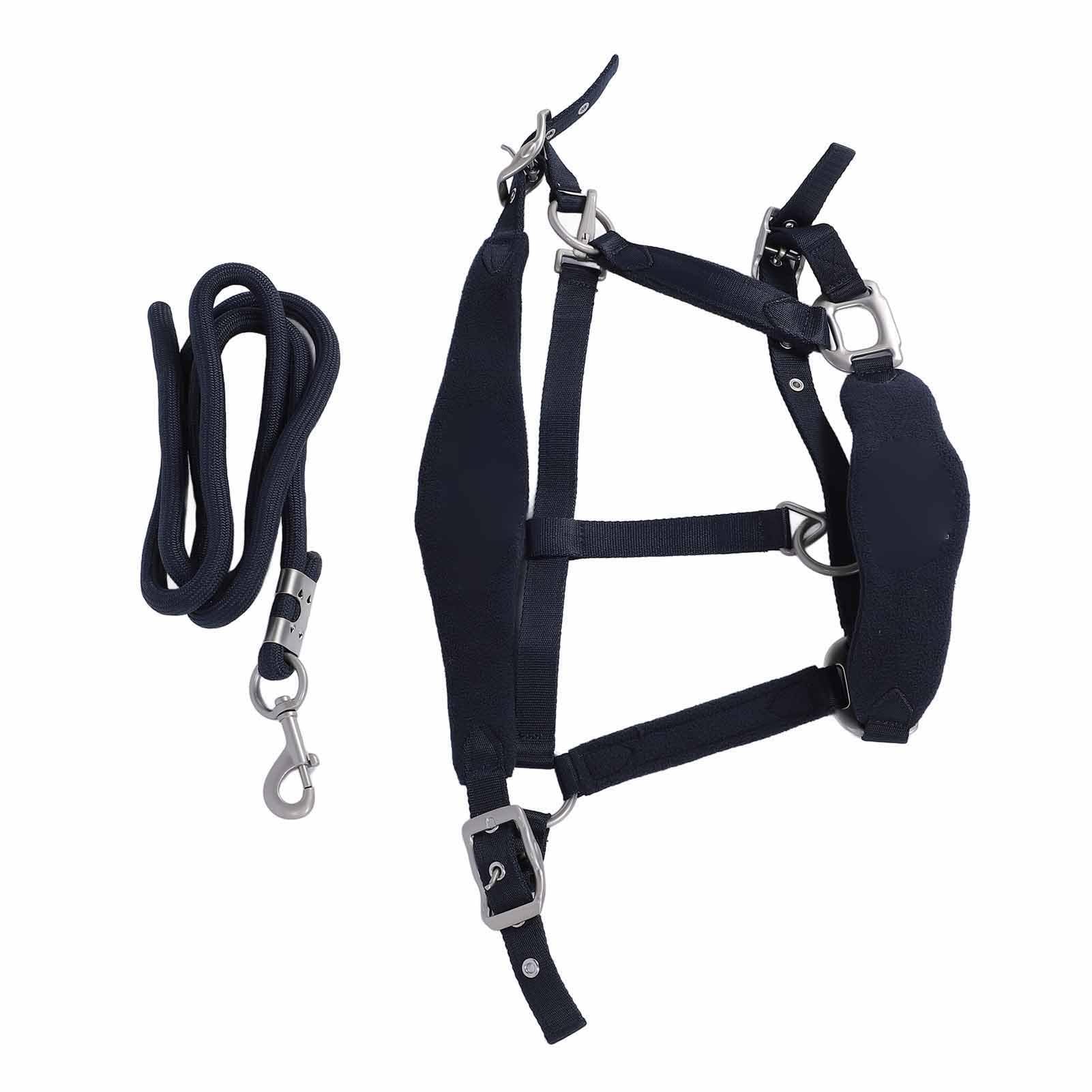 Cabestro para Caballos y Cuerda de Plomo, Cabestro Antifricción Ajustable y Acolchado Suave para Caballos, Equipo de Entrenamiento de con Correa de 6.6 Pies para Caminar Entrenar Diariamente