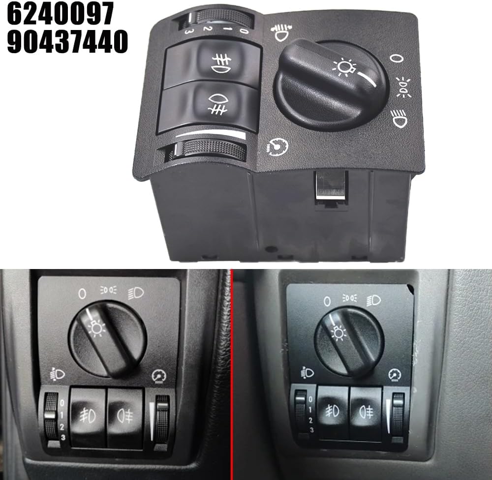 Fog Lights Push Button Switch Car Headlight Head Fog Lamp Light Control Switch/Fit For Vauxhall Opel Astra G Zafira A Vectra B 1995-2003 90437440 Car Auto Part