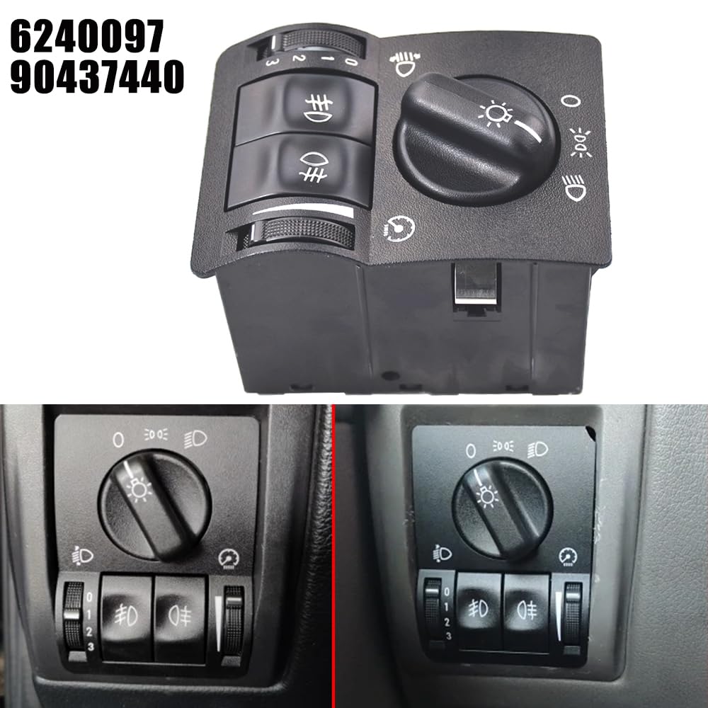 Automatic Headlamp Control Switch Car Headlight Head Fog Lamp Light Control Switch/Fit for Vauxhall Opel Astra G Zafira A Vectra B 1995-2003 90437440 Auto Part