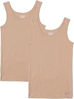 Jockey SG02 Girl's Super Combed Cotton Rib Solid Tank Top (Pack of 2) Price In India