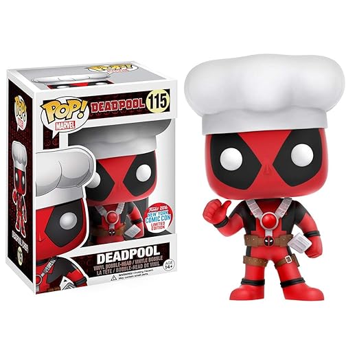 Sale Funko Pop Chef Deadpool Nycc 2016 Exclusive Vinyl Bobblehead Figure