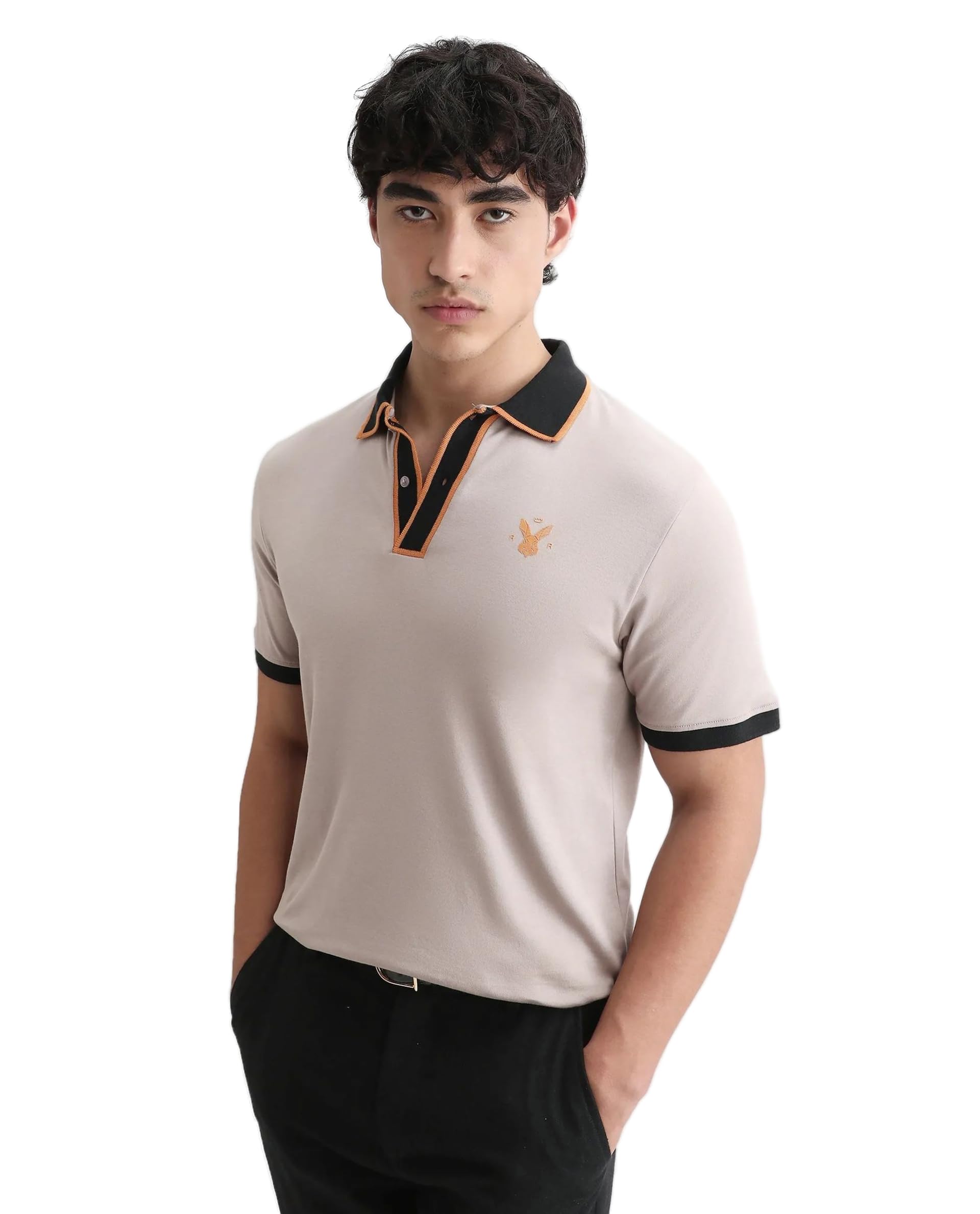 rare rabbit Regular fit Plain Polo-picture-22