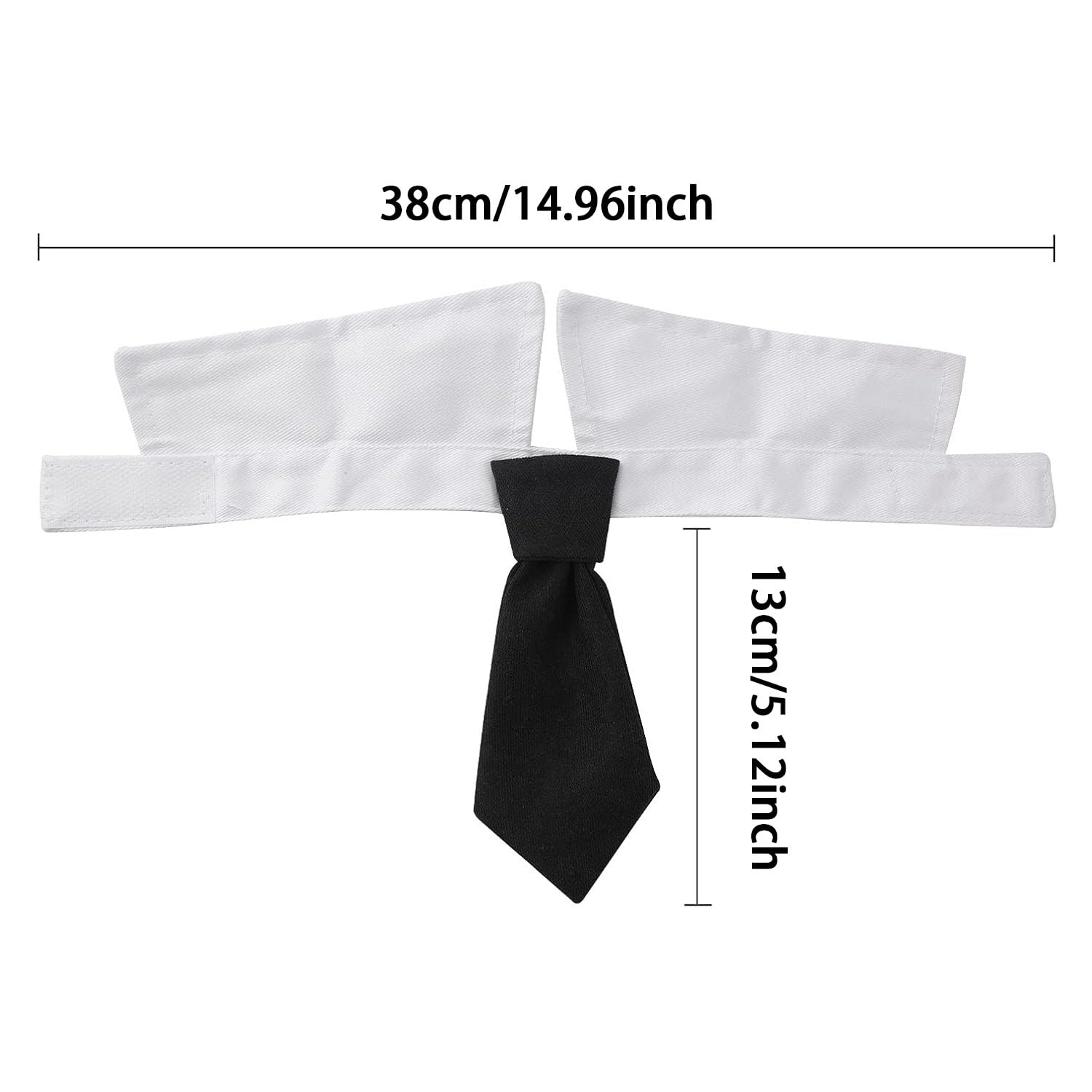 2 Pcs Dog Cat Wedding Bowtie, Dog Cat Tuxedo Bowtie Collar, Adjustable Formal pet Tie, Stripe Dog Collar Bow Tie - Image 2