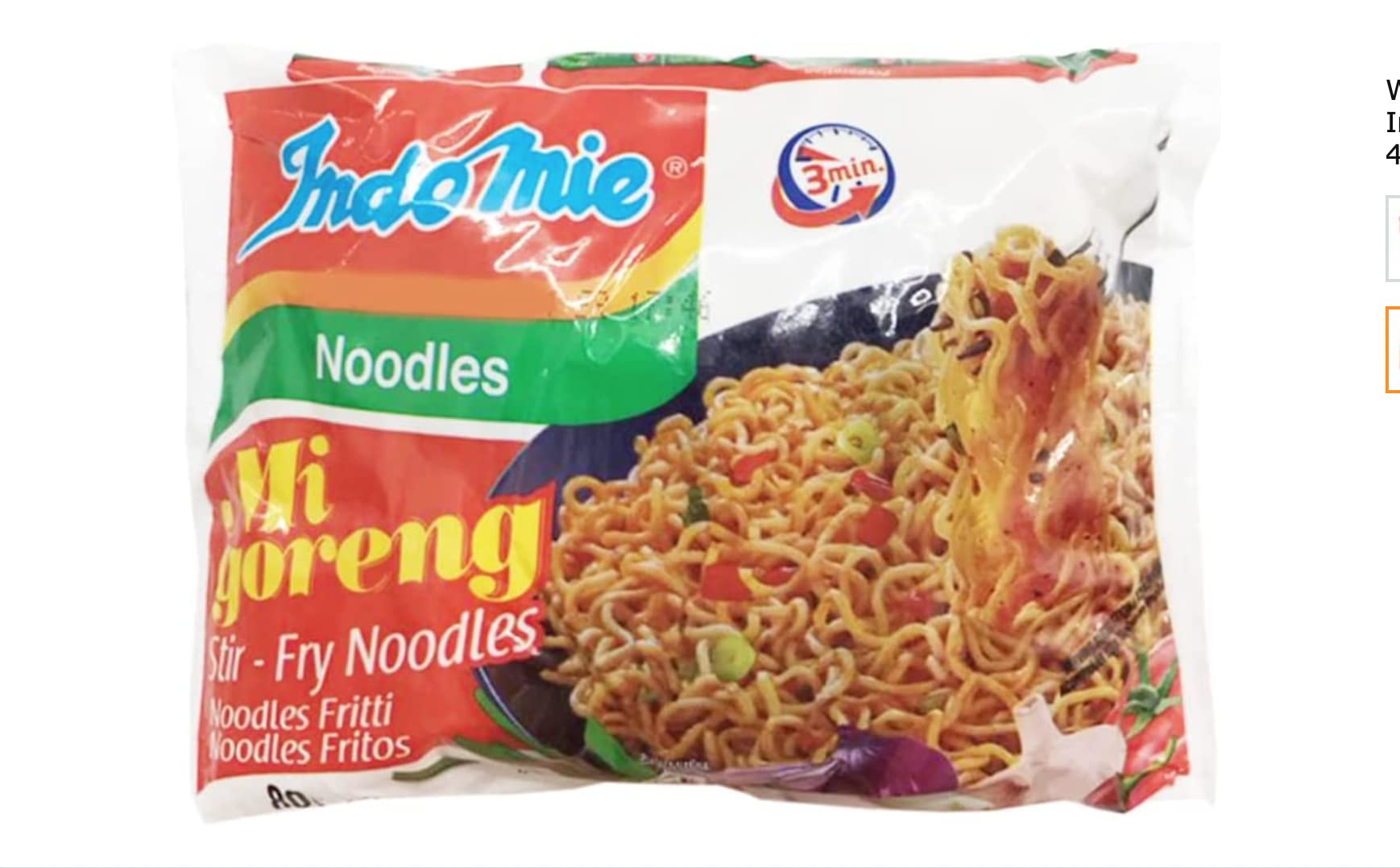 Indomie Mi Goreng Fried Noodles 75g (Pack of 5)