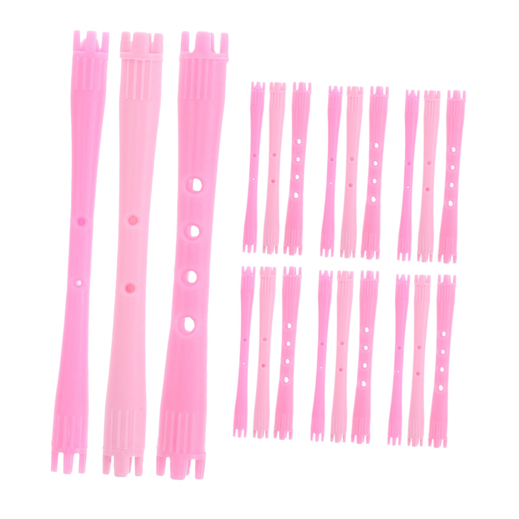 FOMIYES Professional Hairdressing Tools 90-piece Perm Rod Set Small Hair Curling Rods Heatless Plastic Rollers