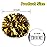Hooshing 2PCS Gold and Black Pom Poms Cheerleading Metallic Cheer Pom Poms with Baton Handle for Sports Team Spirit Party Kids Adults