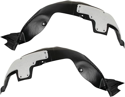 TRQ Juego de forros de guardabarros interior delantero compatible con Kia Forte Forte5 KI1248122 KI1249122 2014-2016