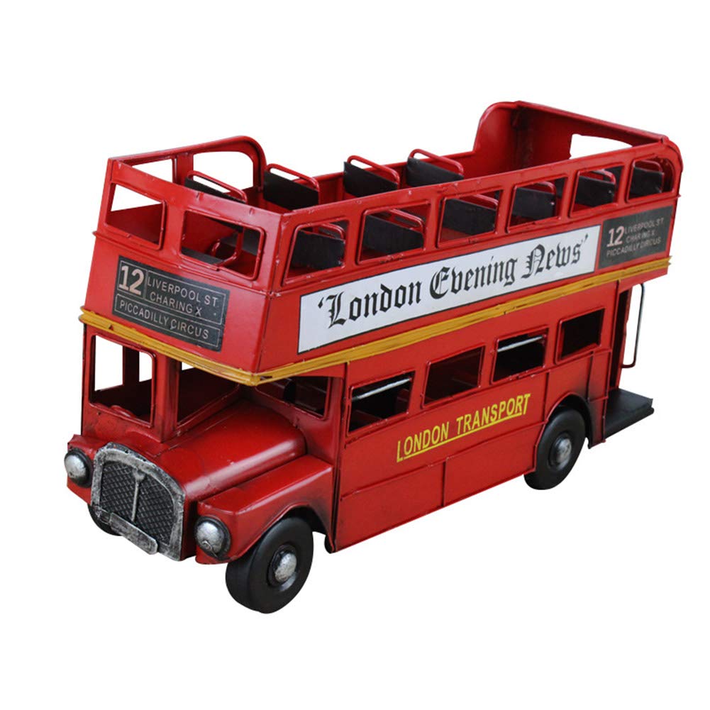 Buy Double Decker Bus Model, London Bus Red Passenger Bus Mini Model