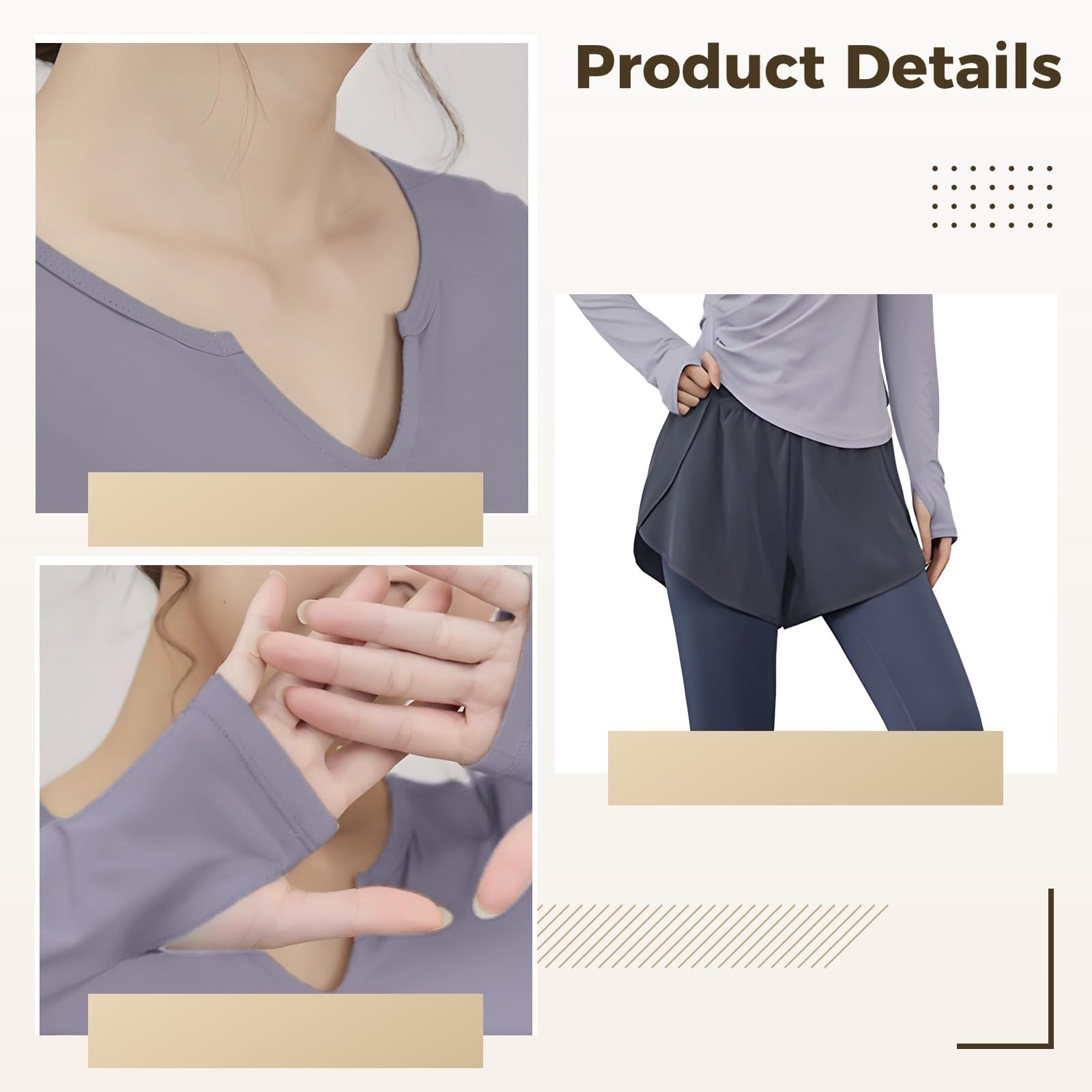 Conjuntos de entrenamiento genéricos de tres piezas para mujer, conjuntos de yoga de 3 piezas con telas transpirables y diseño antibolitas, talla XXL para 135-150 libras, trajes deportivos versátiles