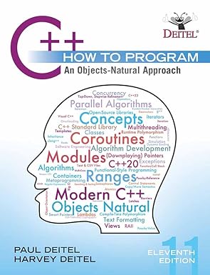 C++ How to Program: An Objects-Natural Approach, 11th Edition-Wow! eBook
