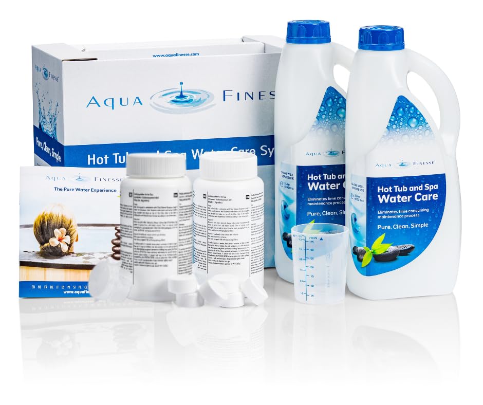 AquaFinesse Hot Tub Water Care Box with EXTRA FREE Chlorine Tablets
